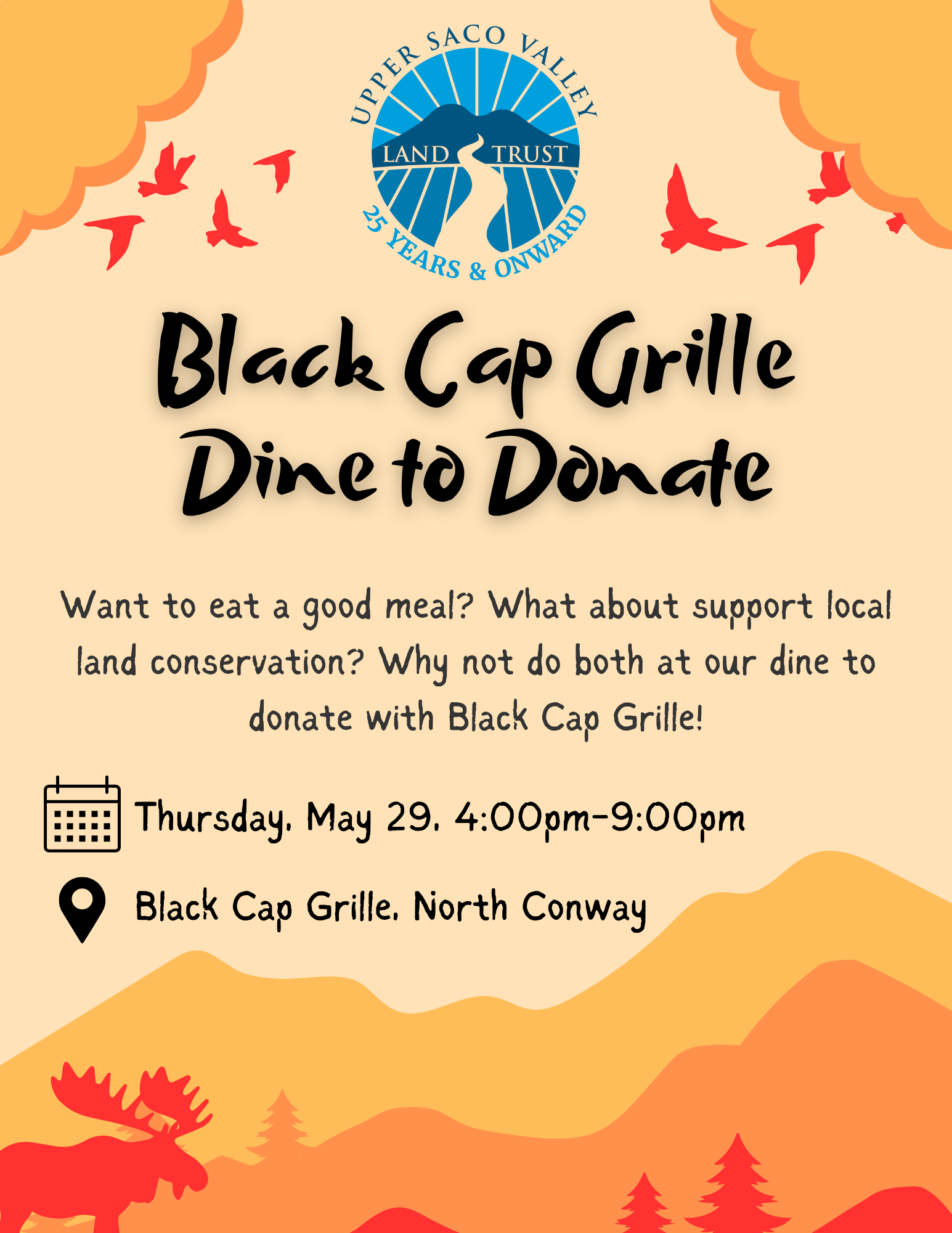 Black Cap Grille Dine to Donate Flyer (Social Media) (1)